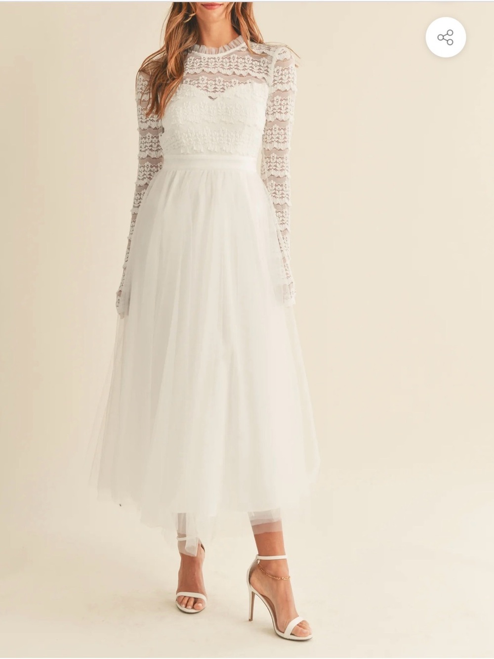 Mabel - Pernille Tulle Midi Dress | Size Medium